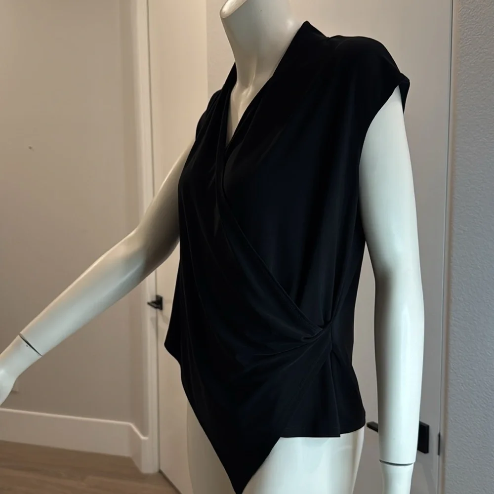 Joseph Ribkoff Elegant Black Women's Top 10 - Picture 5 of 8